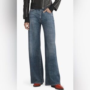 Rag & Bone Miramar Sofie High Waist Cotton Terry Sweatpant Jeans Sz 25 Kimbr